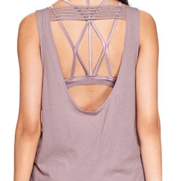 Victoria’s Secret PINK Sheer Stripe Tank - Picture 1 of 3